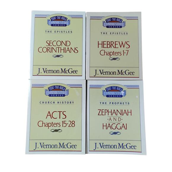 Faith Based Bundle 4 Commentary Books J Vernon McGee 1991 - Picture 8 of 9